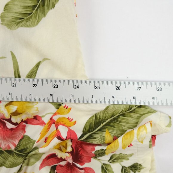 Two Palms Mens Hawaiian Shirt Large Rayon Button Up White Tropical Vacation - Picture 4 of 5